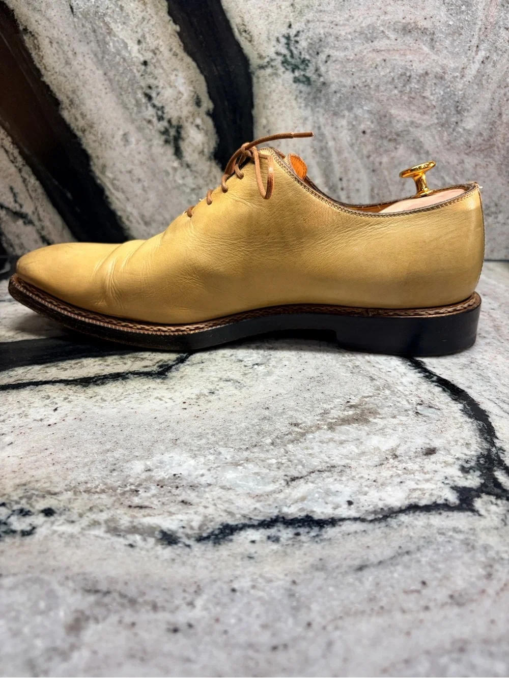 Stefano Branchini Wholecut Leather Oxford Shoes UK 9 US 10 Made Italy
